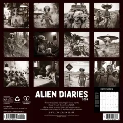 Willow Creek Press 2026 Alien Diaries Wall Calendar