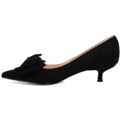 Journee Collection Womens Orana Pointed Toe Kitten Heel Pumps