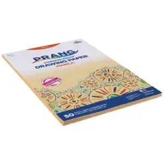 12"x18" Manila Drawing Paper 50 Sheets - Prang: Uncoated Cream Construction Paper, 70 lb, Art & Design, 12x18 Inches