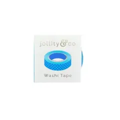 Jollity & Co. - Check It! Out of the Blue Washi Tape - Pack of 1 Roll, 10 Meters