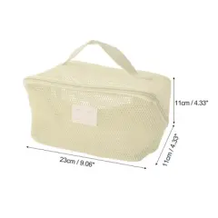 Unique Bargains Mesh Multifunctional Portable Makeup Bag 1 Pc
