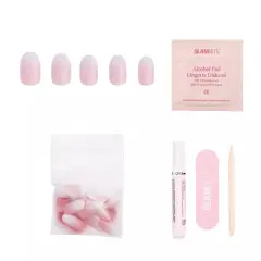 Glamnetic Press-On Women's Manicure Fake Nails - Creamer - 30ct - Ulta Beauty