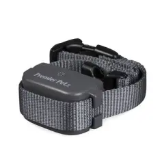 Premier Pet Rechargeable Bark Adjustable Collar - Black