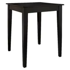 Tapered Leg Pub Bar Height Table Wood/Black - Crosley