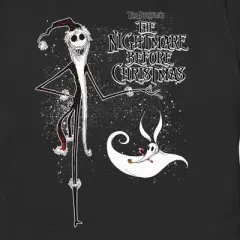 Women's The Nightmare Before Christmas Jack Skellington Sandy Claws Logo T-Shirt