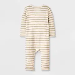 Baby Boys' Henley Cozy Long Sleeve Romper - Cat & Jack&trade;