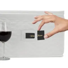 Sorbus Deluxe Quilted Stemware Storage Case with 12 Sections