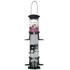Audubon Wild Bird 2 lb Plastic Tube Bird Feeder 6 ports