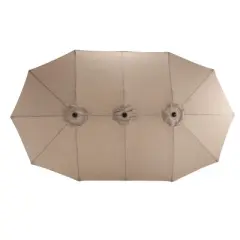 Double Sided Outdoor Umbrella With Crank,Patio Cantilever Umbrella,Umbrella For PatioOutdoor Furniture - Maison Boucle
