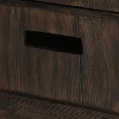 Arnton Outdoor 40000 BTU Rectangle Fire Pit Wood Brown - Christopher Knight Home