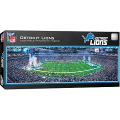 NFL Detroit Lions 1000pc Pano Puzzle Game