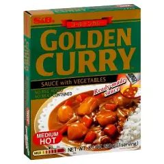 S&B Golden Curry Vegetables with Sauce Medium Hot - 8.1oz