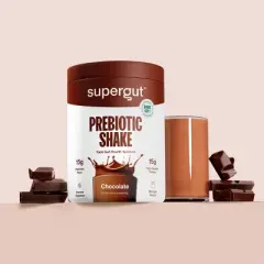 Supergut Prebiotic Shakes for GLP-1 Craving Control & Digestive Health - Chocolate - 16.6oz