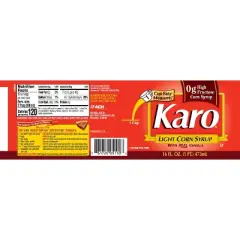 Karo Light Corn Syrup with Real Vanilla - 16 fl oz