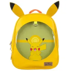 Pokemon Pikachu Mini Backpack with lapel pin display