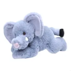 Wild Republic Ecokins Mini African Elephant Stuffed Animal, 8 Inches