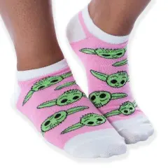 Star Wars Socks The Mandalorian The Child Naps and Snacks No-Show Ankle Socks 5 Pair