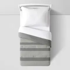 Toddler Waffle Striped Kids' Comforter - Pillowfort&trade;