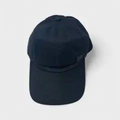 French Connection Men's Classic Black Baseball Cap - Adjustable Fit, Premium Cotton, Casual Everyday Style