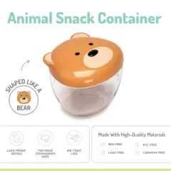 Melii Animal Snack Container - Bear