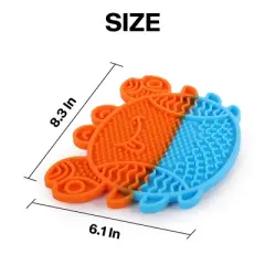 Allforpaws Pet Feeding Mat Lick Mat for Dogs & Cats, Dog Lick Mat for Anxiety Relief, Lick&rsquo;A&rsquo;Crab