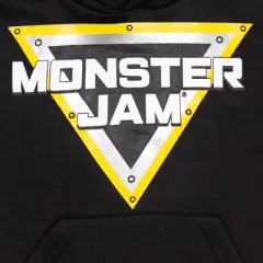 Monster Jam Trucks logo Toddler Boys Fleece Hoodie Black 