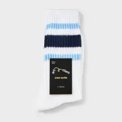Girls' 2pk striped crew socks - art class&trade;