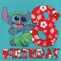 Girl's Lilo & Stitch 8th Birthday Hula Dance T-Shirt