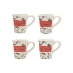 Gallerie II Holiday Sleigh 16 oz Mug Set of 4