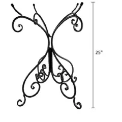 Tierra Garden 25"H Metal Birdbath Top/Bowl Stand