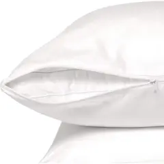 Circles Home 100% Cotton Breathable Pillow Cover with Zipper - (12 Pack)