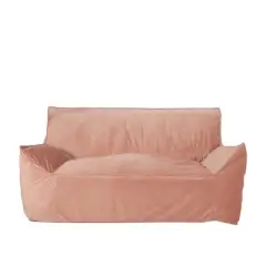 SKRAN 2 Seater Oversized Bean Bag Chair with Armrests for small space Living Room, Bedroom,  Pink
