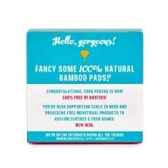 Flo Organic Silky-Soft Bamboo Ultra-Long Absorbent with Wings Maxi Pads - 10ct