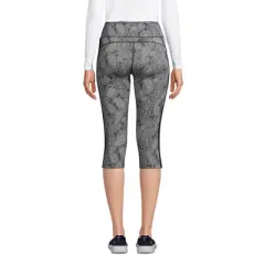 Lands' End Women's Active Compression Slimming Pocket Capri Leggings
