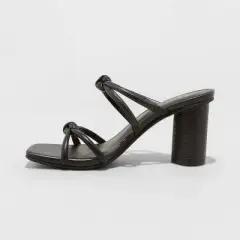 Women's Romy Knotted Heels - A New Day&trade; Jet Black