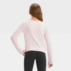Girls' Long Sleeve Soft Rib T-Shirt - All in Motion&trade;