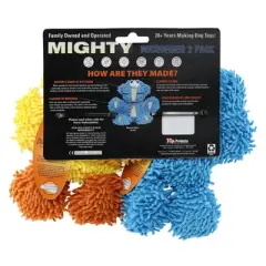 Mighty Microfiber Jr Duck and Elephant Dog Interactive Toy
