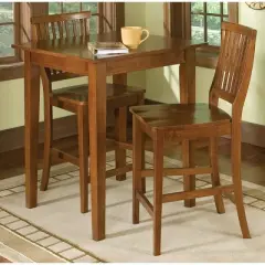 Arts and Crafts Square Bistro Table Wood/Cottage Oak - Home Styles