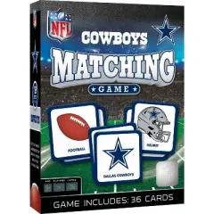 MasterPieces NFL Dallas Cowboys Card Matching Game for Kids & Families - Memory Game