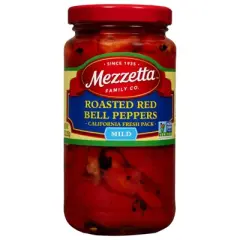 Mezzetta Mild Roasted Red Bell Peppers - Case of 12/10 oz
