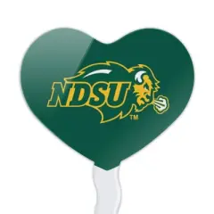 North Dakota State University Heart Love Cupcake Picks Toppers Decoration Set of 6