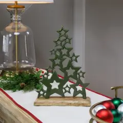 Northlight Tree of Stars Metal Christmas Decoration - 11" - Green