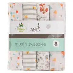 Aden by Aden + Anais Muslin Swaddle Blankets Disney - 4pk 