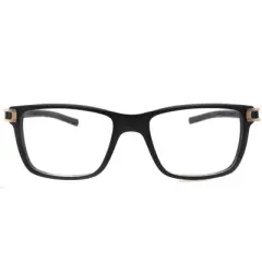 TAG Heuer  008 Unisex Rectangle Eyeglasses Black 55mm