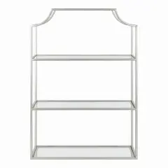 20" x 30" Ciel Tiered Wall Shelf Silver - Kate & Laurel All Things Decor