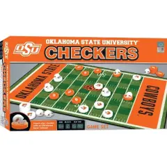 MasterPieces Officially licensed NCAA Oklahoma State Cowboys Checkers Board Game for Families and Kids ages 6 and Up