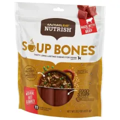 Rachael Ray Nutrish Soup Bones Real Beef & Barley Chewy Dog Treats  - 23.1oz/11ct