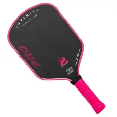 PBPRO 16'' Infinity Falcon Lite 16.0 Raw Carbon Fiber Paddle Wide Body Pickleball Paddle - Pink