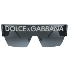 Dolce & Gabbana DG 2233 01/87 Unisex Square Sunglasses Black 43mm