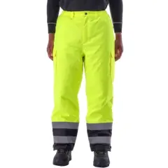 RefrigiWear Hi Vis Insulated Waterproof Comfort Stretch Work Pants